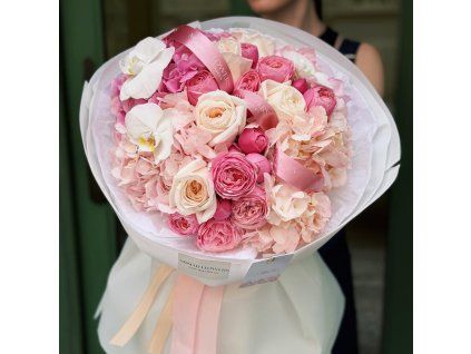 🍧 Pink Hydrangea + Peony Roses