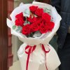 ♥️ 11 Red Roses + Eucalyptus