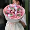 💔 Peony Roses with Eucalyptus