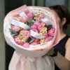 🌼 Pink Peony Roses + Daisy